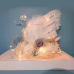 Preserved Flower Swan Acrylic Gift Box Valentine's Day Gift Birthday Gift