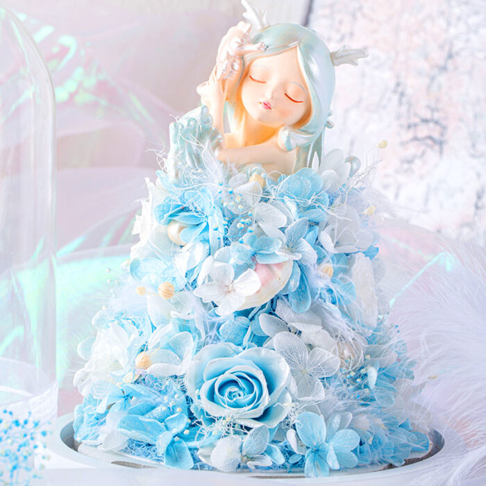 Preserved Rose Sea Princess Glass Dome Gift - Image 9