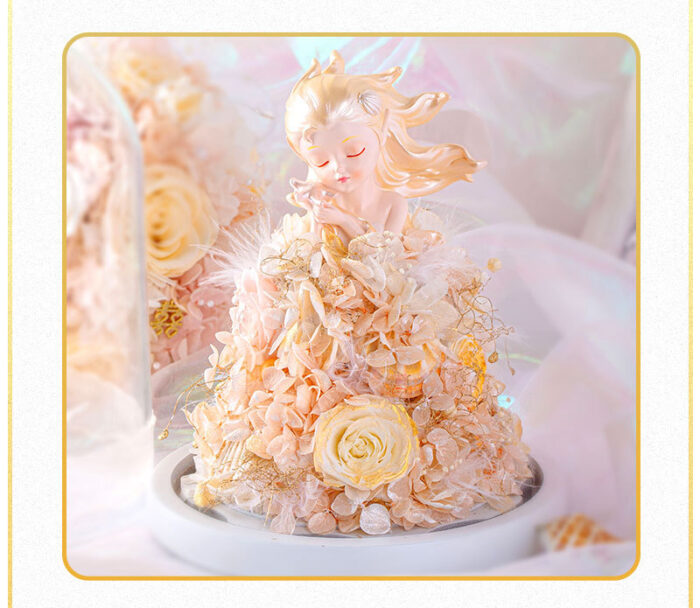 Preserved Rose Sea Princess Glass Dome Gift - Image 7