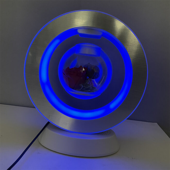 Remote control color light bluetooth speaker magnetic levitation eternal flower lamp Christmas small bouquet Valentine's Day gift - Image 7