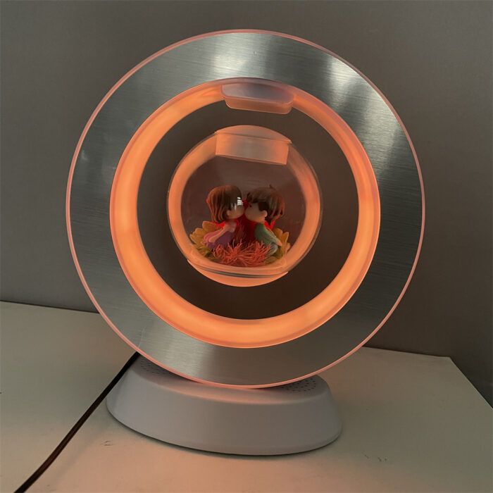 Remote control color light bluetooth speaker magnetic levitation eternal flower lamp Christmas small bouquet Valentine's Day gift - Image 9