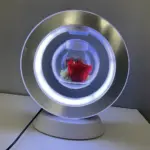 Remote control color light bluetooth speaker magnetic levitation eternal flower lamp Christmas small bouquet Valentine's Day gift - Image 10
