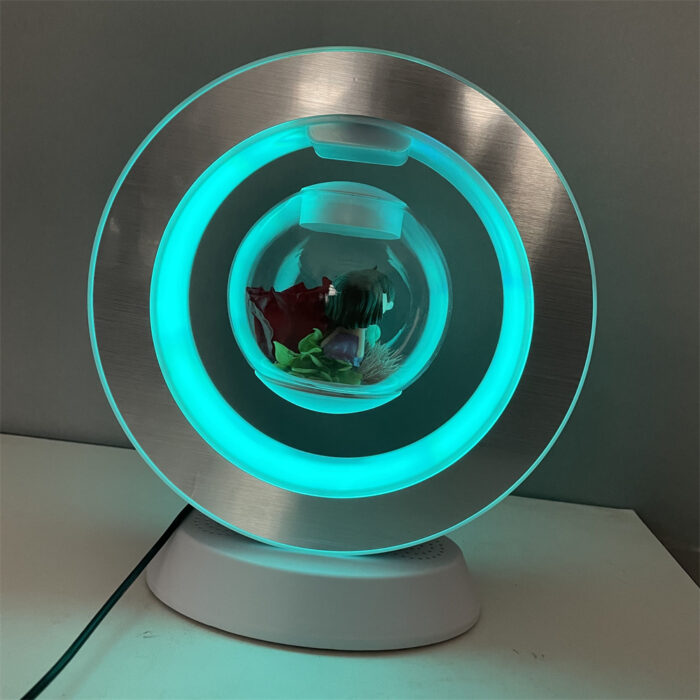 Remote control color light bluetooth speaker magnetic levitation eternal flower lamp Christmas small bouquet Valentine's Day gift - Image 11