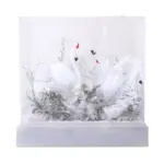 Eternal flower finished product acrylic shell rose swan lake birthday gift teacher’s day gift - Image 11
