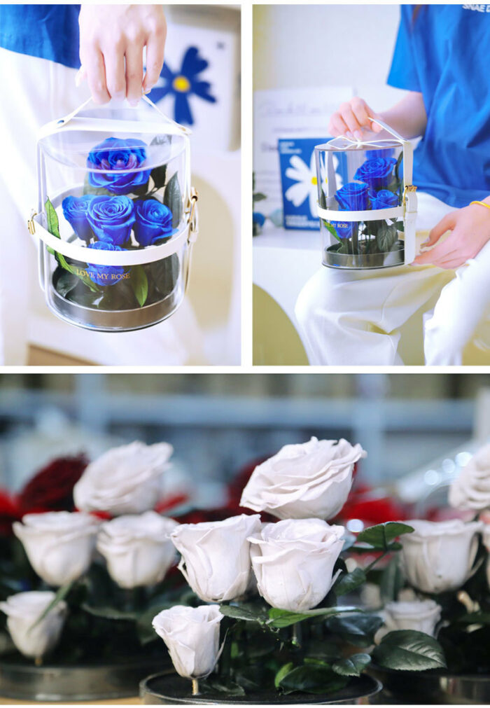 Preserved flower finished rose box acrylic box business gift teacher's day gift - Image 6